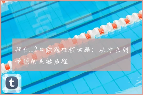 拜仁12年欧冠征程回顾:从冲击到登顶的关键历程